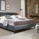 Bielefelder Werkstätten Bett Polo, blaugrau