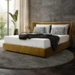 Bielefelder Werkstätten Bett Polo, curryfarben