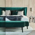 Bielefelder Werkstätten Bett Polo, dunkelgrün