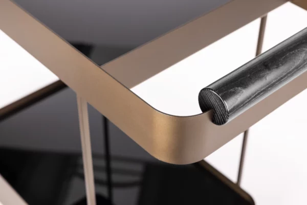 Bielefelder Werkstätten Servierwagen Butler Bielefelder Werkstätten Servierwagen Butler, Detailansicht Griff