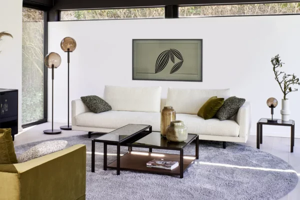 Bielefelder Werkstätten Sofa Long Island Bielefelder Werkstätten Sofa Long Island, heller Stoffbezug