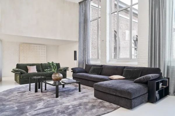 Bielefelder Werkstätten Sofa Inspiration Bielefelder Werkstätten Sofa Inspiration, Sofa über Eck in dunkelblauem Stoff