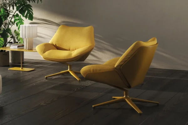 Cor Sessel Shrimp Cor Sessel Shrimp, zwei gelbe Sessel