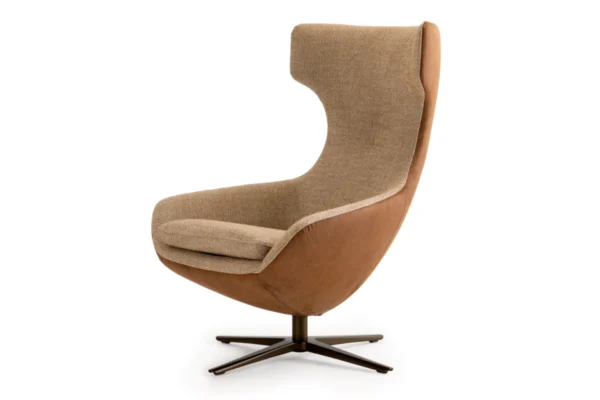 Leolux Caruzzo Sessel Limited Edition Leolux Caruzzo Sessel Limited Edition, Leder-/Stoffkombination