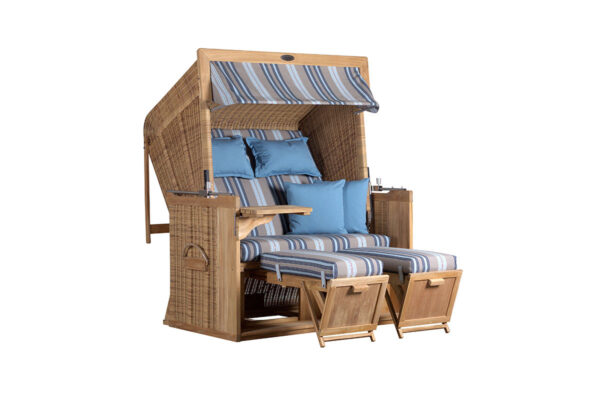 DEVRIES PURE FRIESLAND, Geflechtfarbe nature DEVRIES PURE FRIESLAND Strandkorb Geflechtfarbe nature