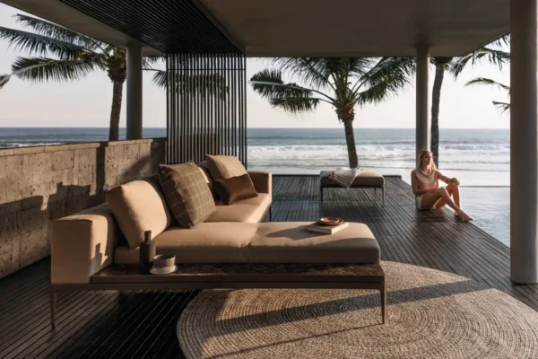 Gloster Sofa Grid Gloster Sofa Grid, brauner Bezug