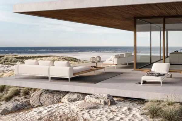 Gloster Sofa Grid Gloster Sofa Grid, weißer Bezug