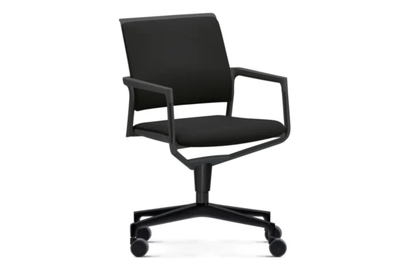 Klöber Konferenz-Drehsessel Mera mer70 Klöber Konferenz-Drehsessel Mera mer70, schwarzes Gestell, schwarzer Bezug
