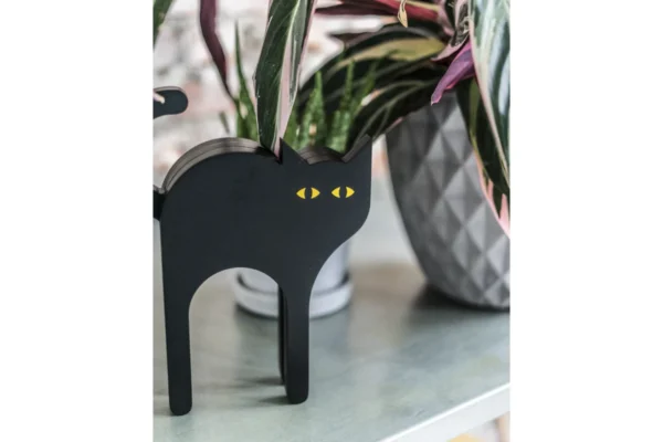 Tecta Cat Tecta Cat, schwarze Katze mit gelben Augen