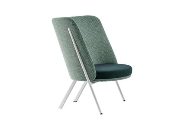 Tecta Sessel D 70 Tecta Sessel D 70, Freisteller mit weißem Gestell