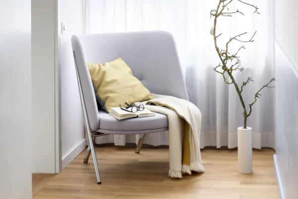 Tecta Sessel D 70 Tecta Sessel D 70, grauer Stoffbezug