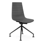 aeris Konferenzstuhl Linu, mit Fußkreuz, Bezug grau