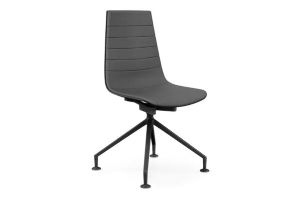 aeris Konferenzstuhl Linu, mit Fußkreuz, Bezug grau aeris Konferenzstuhl Linu, mit Fußkreuz, Bezug grau