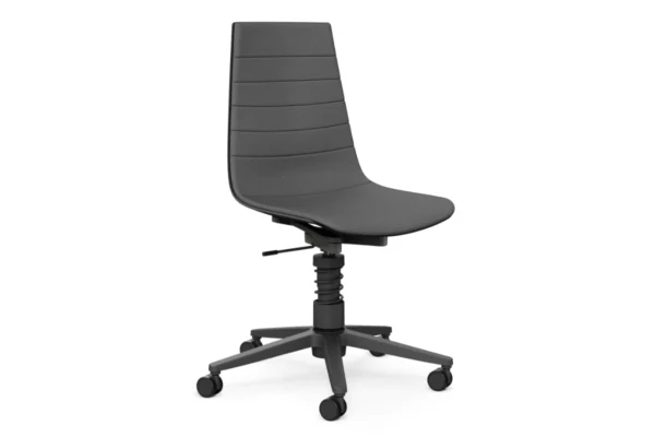 aeris Bürostuhl Linu Task, Federbein, auf Rollen, Bezug dunkelgrau aeris Bürostuhl Linu Task, Federbein, auf Rollen, Bezug dunkelgrau