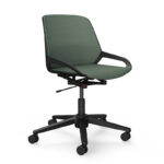 Aeris Bürostuhl Numo Task, Freisteller, grüner Bezug