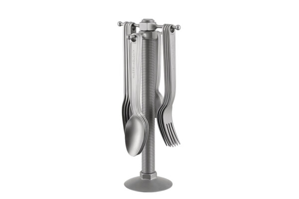 Alessi Besteck Conversational Objects, auf Ständer, Freisteller