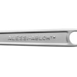 Alessi Besteck Conversational Objects, Detailansicht Aufschrift