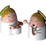 Alessi Figuren Angels Band, zwei Figuren