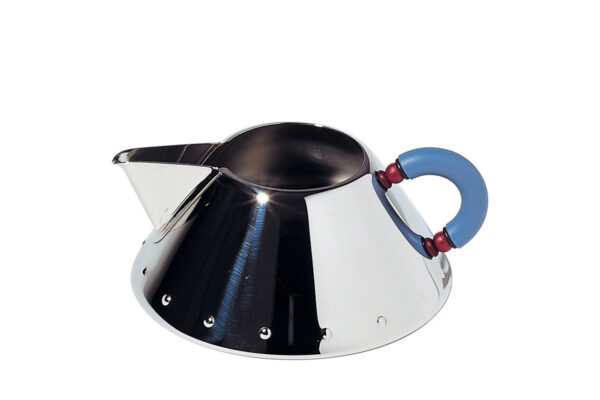 Alessi Rahmkännchen Michael Graves Alessi Rahmkännchen Michael Graves, Freisteller mit blauem Griff