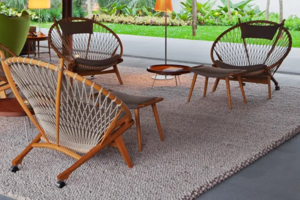 b.i.c carpets Teppich Stone, Sessel auf dem Teppich b.i.c carpets Teppich Stone, Sessel auf dem Teppich