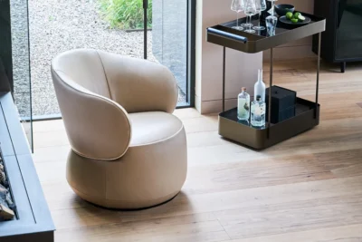 bielefelder werkstätten Sessel Nimbo, mit Servierwagen Butler