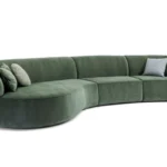 bielefelder werkstätten Sofa Nimbo, grüner Stoff