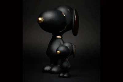 Blogo Figur Snoopy stehend schwarz, klein und groß