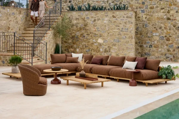 Cane-line Sofa Sticks Platform Cane-line Sofa Sticks Platform, Gestell Teak mit Sessel Coast