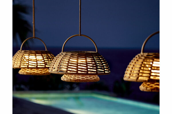 Cane-line Leuchte Illusion Cane-line Leuchte Illusion im Dunkeln