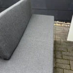 conmoto Essgruppe Riva, Bank weiß mit anthrazitfarbenem Polster