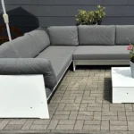 conmoto Loungegruppe Riva mi weißem Couchtisch