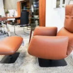 Cor Sessel und Hocker Jalis Lounge, Leder Cognac, aus unserer Ausstellung, 4