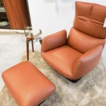 Cor Sessel und Hocker Jalis Lounge, Leder Cognac, aus unserer Ausstellung, 5