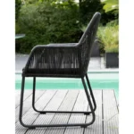 deVries Gartenstuhl Adora, grey, seitliche Ansicht