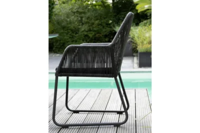 deVries Gartenstuhl Adora, grey, seitliche Ansicht