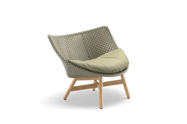 Dedon Club Chair Mbrace Teak, mit Sitzkissen grün Dedon Club Chair Mbrace Teak, mit Sitzkissen grün