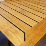 Dedon Esstisch SeaX, Platte Teak, für Oudoor und Indoor, 3