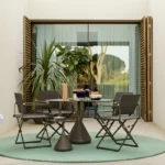 Dedon Tisch Satellite, Sessel Seax, Essgruppe