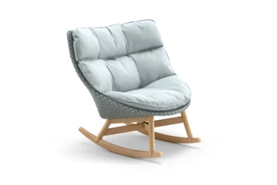 Dedon Schaukelstuhl Mbrace, inkl. Sitz und Rückenkissen blau