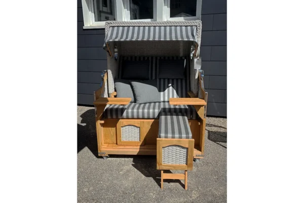 devries Strandkorb Pure Aruba XL, mit exklusiver Kissenausstattung, 4 devries Strandkorb Pure Aruba XL, mit exklusiver Kissenausstattung, 4