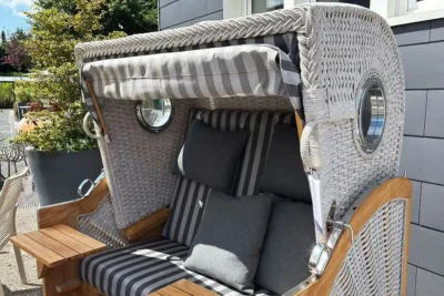 devries Strandkorb Pure Aruba XL, mit exklusiver Kissenausstattung, 2 devries Strandkorb Pure Aruba XL, mit exklusiver Kissenausstattung, 2