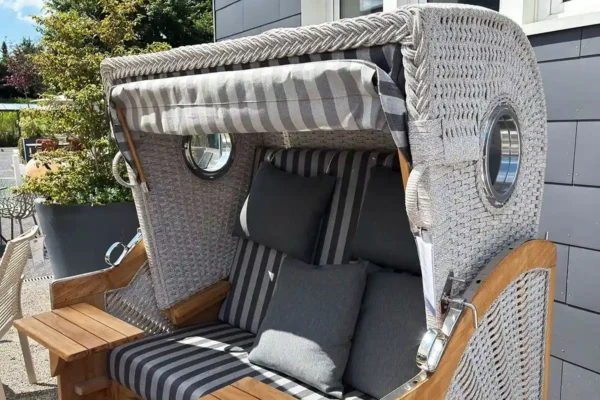 devries Strandkorb Pure Aruba XL, mit exklusiver Kissenausstattung, 2 devries Strandkorb Pure Aruba XL, mit exklusiver Kissenausstattung, 2