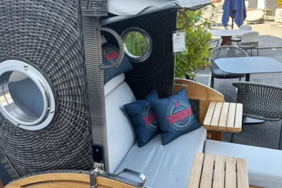deVries Strandkorb Pure Sailor XL, mit Kissenausstattung, Bild 2