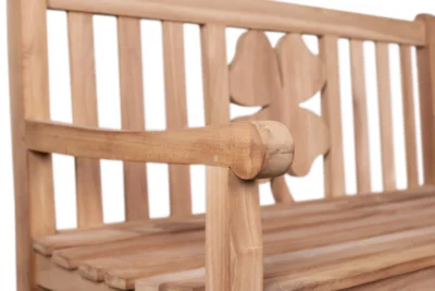 deVries Bank Woodie mit Kleeblatt, Detailaufnahme