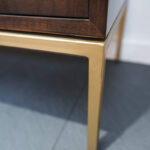 From exclusiv Barschrank Brooklyn, goldener Fuß