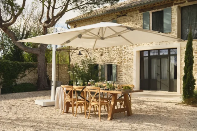 Glatz Sonnenschirm Ambiente Nova, Bespannung weiß