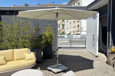 Glatz Sonnenschirm Alu Smart, Farbe pale grey , Bild 4