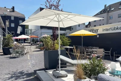 Glatz Sonnenschirm twist, Farbe weiß, Bild 1