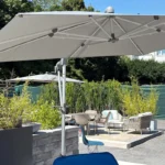 Glatz Sonnenschirm Sunwing Casa, Farbe Smoke, Bild 3