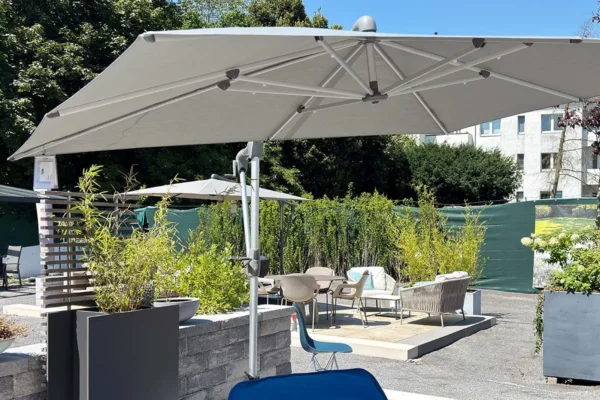 Glatz Sonnenschirm Sunwing Casa, Farbe Smoke, Bild 3
